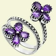 thumbnail image 6 of Natural African Amethyst 925 Sterling Silver Ring s.9 Jewelry R-1736 AGR1030_D_9, 6 of 6