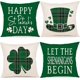 thumbnail image 1 of Fundas de almohada decorativas para el día de San Patricio, 18 x 18, juego de 4 cuadros de tartán escocés, sombrero del día de San Patricio, cojín cuadrado decorativo clásico d, 1 of 5