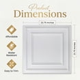 thumbnail image 2 of 232-Economy 2 ft. x 2 ft. PVC Lay-in Ceiling Tile in Plain White (200 Sq.ft / Pack) - 50 Pieces, 2 of 19