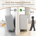thumbnail image 4 of GVN Sideboard Buffet Cabinet, Kitchen Buffet Cabinet,Sideboard Buffet Cabinet Kitchen Storage Cabinet with 5-Position Adjustable Shelves-White, 4 of 9