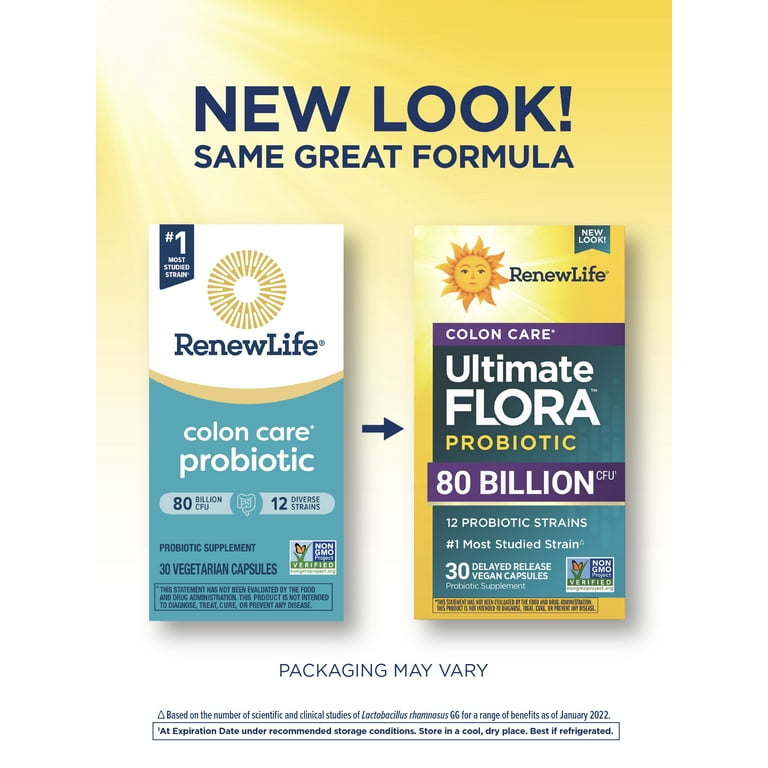 Renew Life, Colon Care Probiotic, 80 Billion CFU, 30 Vegan