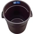 thumbnail image 3 of Global Industrial Plastic Trash Can 32 Gallon Brown, 3 of 7