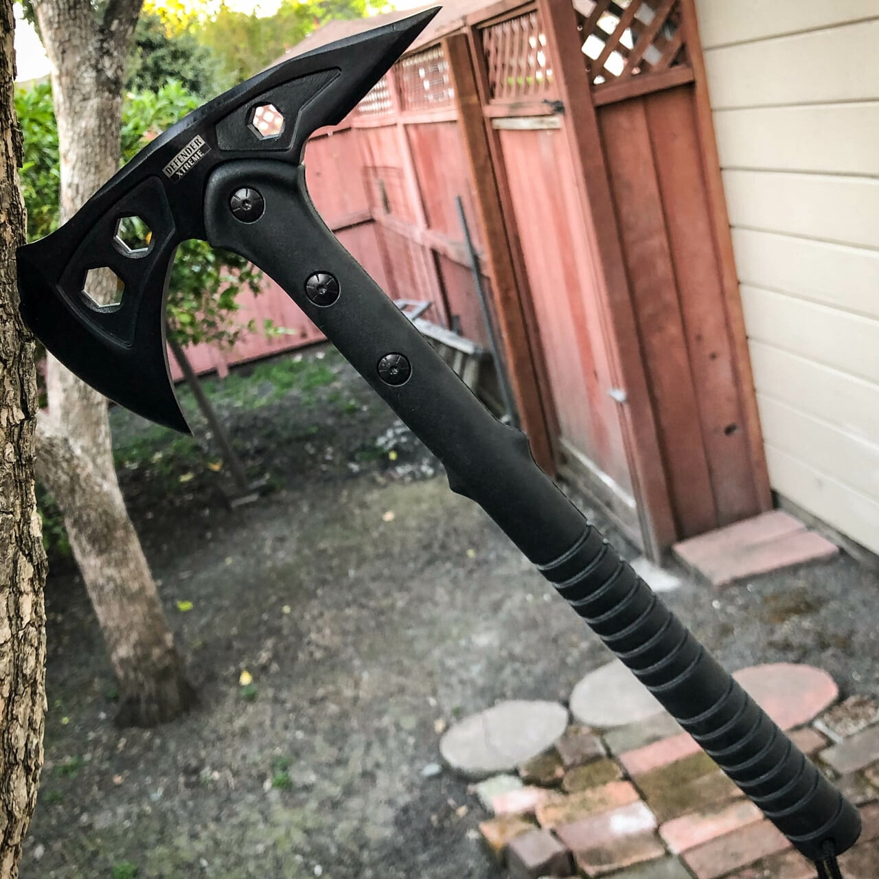 Black Outdoor Camping Tomahawk Hatchet Axe