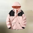 thumbnail image 3 of Ke1Clo Women's Interchange Hooded Jacket Solid Color Fashion Casual Layer Long Sleeve Pocket Lightweight Versatile Outdoor Daily Top, 3 of 4