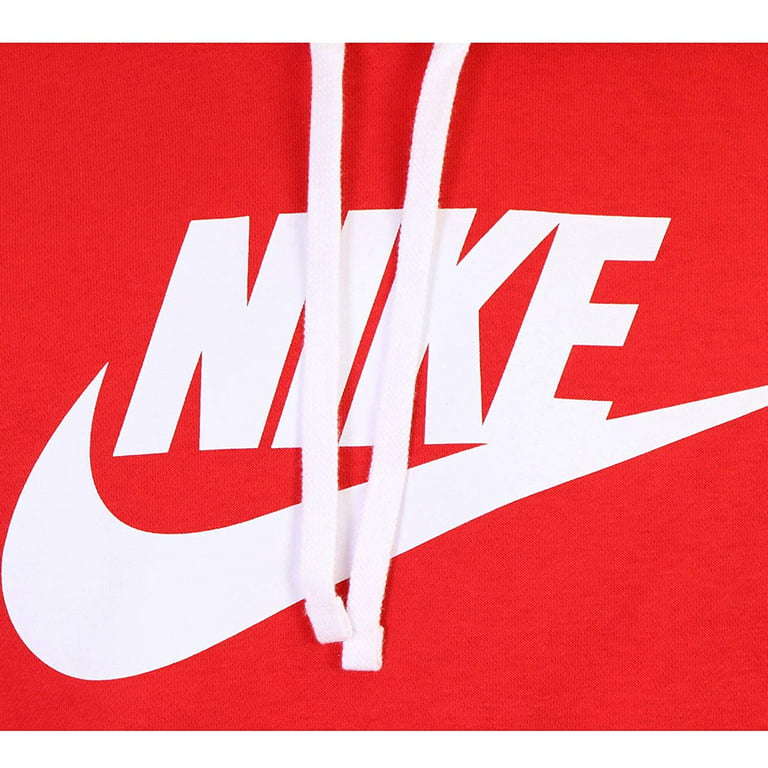 Men\'s Nike Sportswear University (BV2973 Graphic - Pullover M Red/White Hoodie 657) Fleece