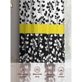 thumbnail image 6 of Black Yellow Sheer Curtains 96 Inch Length 2 Panels Set, Garden Floral Stripe Aesthetic Flower Boho Voile Window Treatment Semi Sheer Long Curtains Drapes for Bedroom/Living Room/Kitchen 52"x96"x2, 6 of 7
