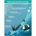 thumbnail image 4 of Greatever Snorkel Set Adults Snorkeling Gear Anti-Fog Panoramic View Swim Mask Dry Top Snorkel Kit with Carry Bag for Snorkeling Scuba Diving Travel, 4 of 7