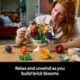 thumbnail image 5 of LEGO Botanicals Flower Arrangement Artificial Flowers Building Set - Wedding Decor for Table Display - Gift for Wedding, Bridesmaid - Unique Bouquet for Adults, Ages 18+ - 10345, 5 of 8