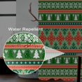 thumbnail image 3 of Christmas Shower Curtain for Bathroom 72x84inches Boho Green Red Stripes Shower Curtain Set with Hooks X-mas Trees Snowflakes Waterproof Fabric Shower Curtains, 3 of 6