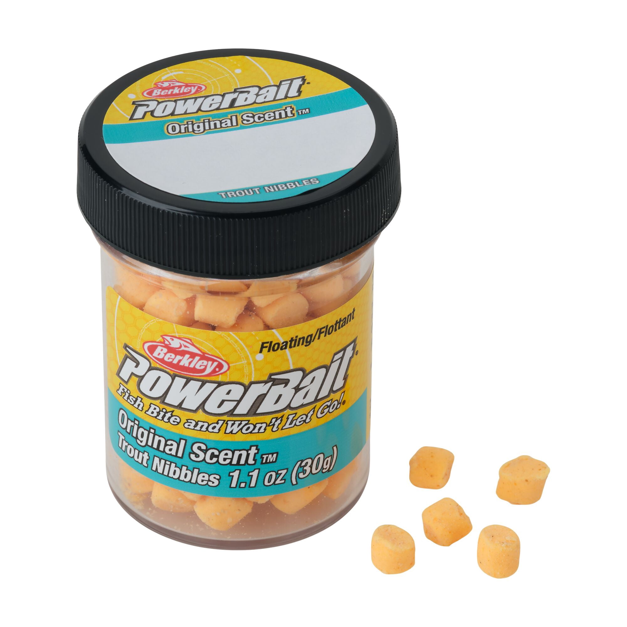 Berkley PowerBait® Trout Nibbles, Peach (1 Count)