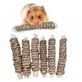 thumbnail image 1 of 12pcs Small Pet Snacks Chew Toys Small Animals Bamboo Wood Molar Toy for Hamster Squirrel Rabbit Guinea Pigs, 1 of 6
