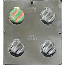 1681 Christmas Ornament Bulb Oreo Cookie Chocolate Candy Mold