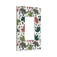 thumbnail image 2 of ZICANCN Outlet Covers Wall Plate, Colourful Modern Leaves Light Switch Cover Decorative, Duplex Toggle Combo 1-Gang, 2 of 9