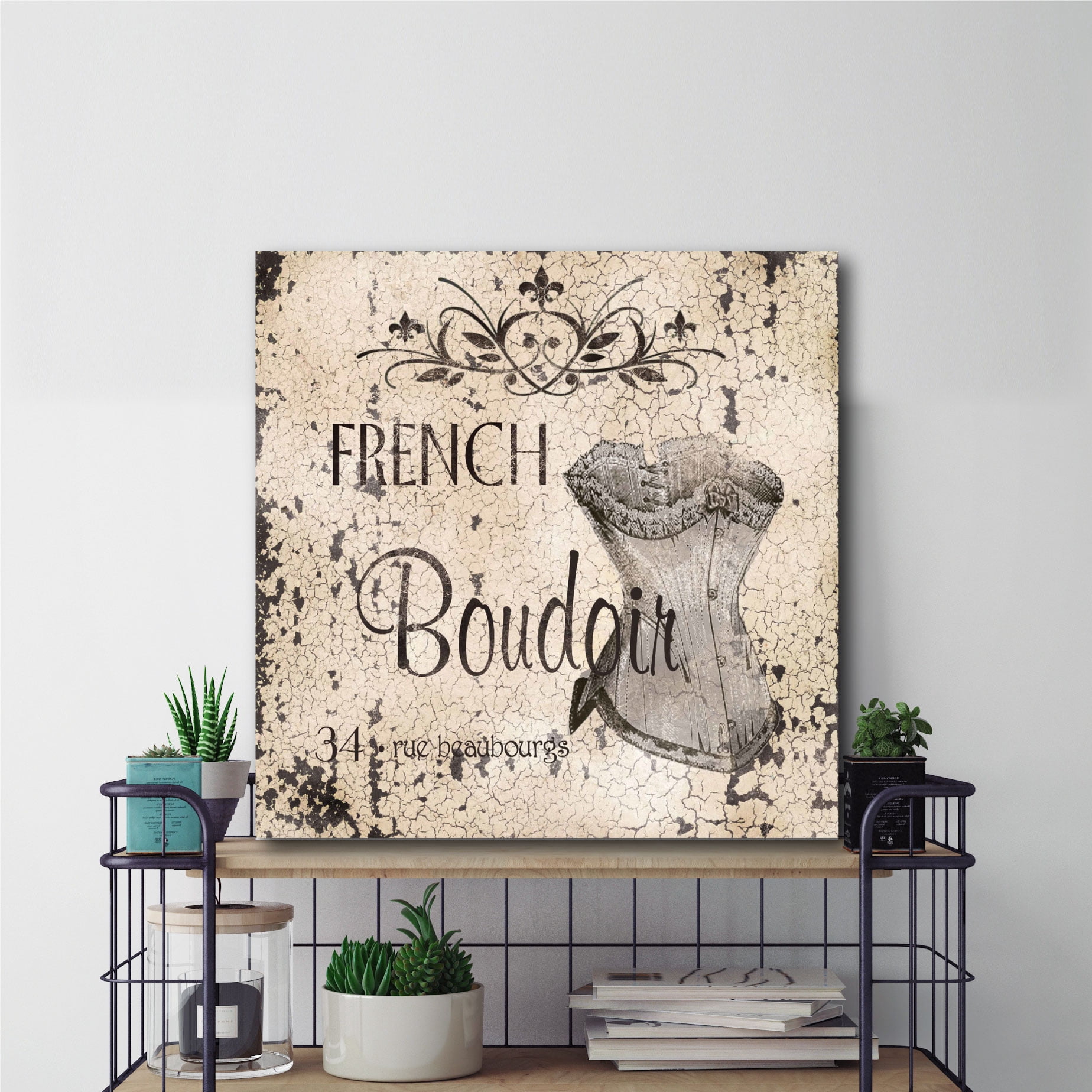 French Boudoir II Gallery-Wrapped Canvas Wall Art, 16x16