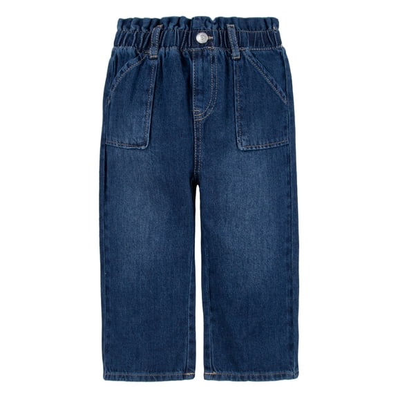 Levi's Girls Toddler Wide Leg Paperbag Jean, Sizes 2T-4T