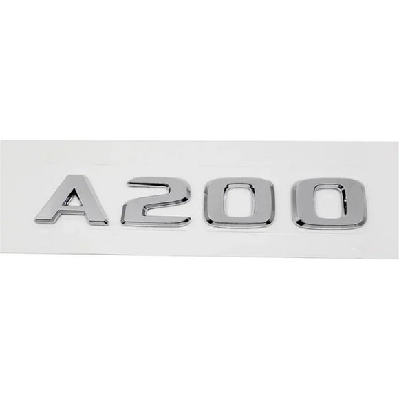 ZWP Autocollant de Coffre Arrière de Voiture Emblème Numéro de Queue en ABS Autocollant Compatible avec Mercedes Benz A63 A200 A220 A250 A260