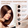 thumbnail image 3 of Hair Straightener Brush, Ceramic Straightening Comb for Women, Fast Heating & 5 Temp Settings & Anti-Scald Hair Styling Tools, 3 of 5
