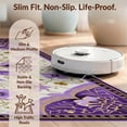 thumbnail image 6 of Design&I 8'x10' Ultra Soft Area Rug, Dorm Purple Boho Vintage Petal Symmetry Pastel Flower Lilac None Fluffy Washable Non Shedding for Bedroom Living Room Under Sectional, 6 of 7