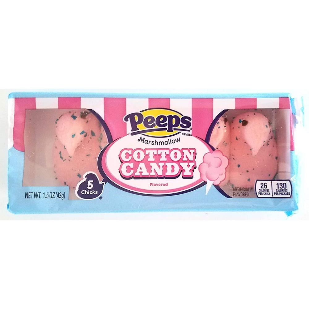 Peeps (1 Pack) Pink Chicks Marshmallow Easter Cotton Candy 1.5 oz / 42