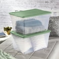 thumbnail image 4 of Sterilite 56 Quart Stackable Storage Container Tote, Crisp Green, 8 Pack, 4 of 9