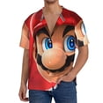 thumbnail image 3 of Sigee Mario U for Men's Casual Short Sleeve Button Down Shirts Men's Shirts Summer Medium, 3 of 7