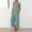 Blue, variant on GILIGEGE Linen Sets for Women 2 Piece Summer Women Suit Fashion Comfortable Vest and Long Pants Solid Color Top Set Suit Wide Leg Pants Tracksuit Lounge Matching Sets Army Green L