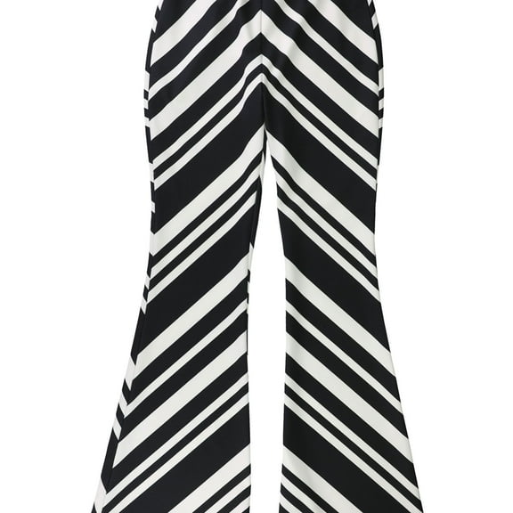 Bar Iii Womens Chevron Casual Wide Leg Pants