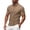 Khaki, variant on Men's Business Casual Collared Shirts Short Sleeve Casual Business Tees Regular Fit Summer Golf Shirts with Buttons