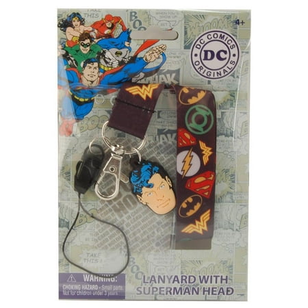 DC Comic Heroes Lanyard with PVC Dangle