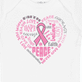 thumbnail image 4 of Inktastic Breast Cancer Awareness Heart Words Boys or Girls Baby Bodysuit, 4 of 5