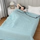 thumbnail image 1 of Manta, manta para sofá, sábana lavada de verano, fresca, para cama doble, lavable, apta para verano, tela agradable, apta para dormir desnudo, edredón de algodón lavado., 1 of 6