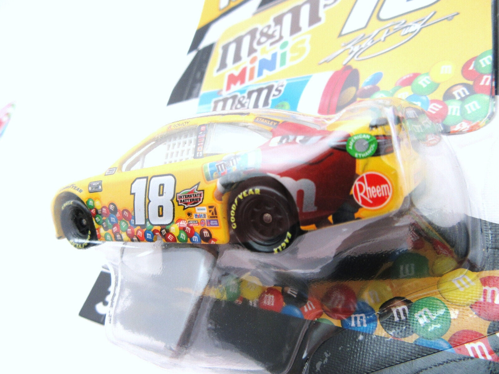 Kyle Busch ~ M&M's Minis Car ~ NASCAR Authentics ~ Die Cast 1:64 Scale