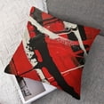 thumbnail image 7 of Creowell Red Throw Pillow Covers 2pcs, Decorative Modern Abstract White Geometric Pattern Gray Accent Pillowcases Decor for Couch Sofa Living Room Farmhouse Outdoor White, 7 of 7