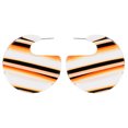 thumbnail image 1 of Bijoux en Liquidation Mode Femme Boucles d'Oreilles Rondes à Rayures Patchwork Multicolores, 1 of 9