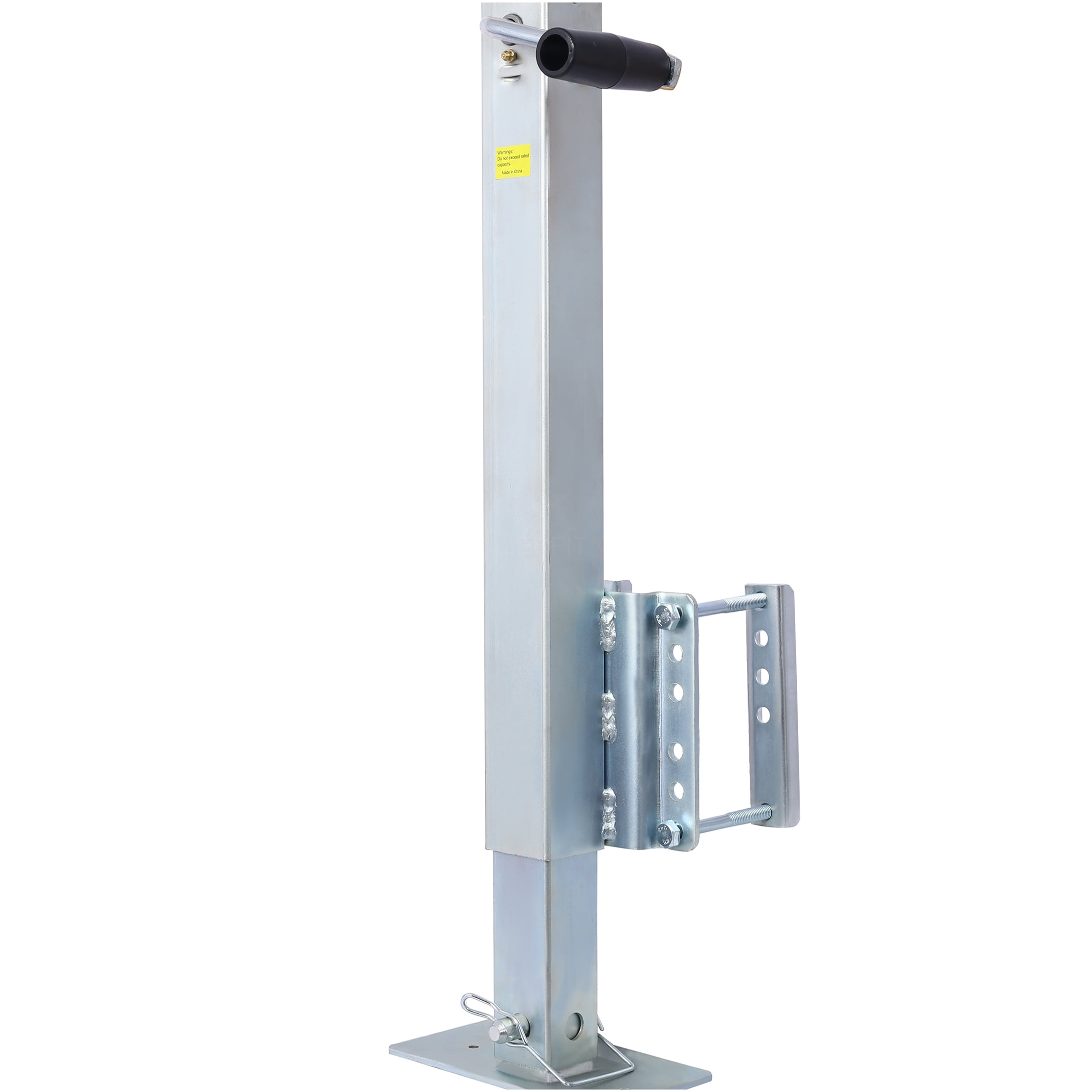 JERFIT 2500 lbs Heavy Duty Trailer Jack with Drop Leg, Fixed Bolt-On Mount, 28.6" Lift, Side Wind Crank for Marine Boat & Utility Trailers