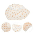 thumbnail image 3 of Unique Bargains 1 Pc Reusable Dots Single Layer Shower Cap for Shower Orange PEVA, 3 of 7
