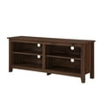 thumbnail image 4 of Walker Edison Open Storage TV Stand for TVs up to 65", Brown, 4 of 8