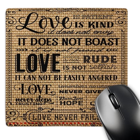 3dRose  Love scripture from the bible - Corinthians  MousePad price history on PriceWatchPro