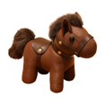 thumbnail image 2 of Leather-Like Horse Plush Toy Gift Doll, 15Cm Soft Rag Doll With Faux Fur Mane And Tail, Chinese Zodiac Sign Horse Design, Comfortable To Hold And Display, Suitable For Teens, 2 of 7