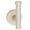 Matte Nickel, variant on Alno A9381-MN Vita Bella 2" Wide Modern Smooth Bar Bathroom Towel Robe Wall Hook - Nickel