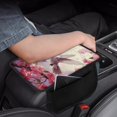thumbnail image 4 of Yuyamidu Hummingbird Car Armrest Cover Cushion Pink Flower Car Center Armrest Box Protective Cover Fit for Most Vehicles Universal Auto Armrest Pad Cover Accessories, 4 of 7