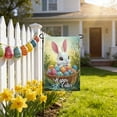 thumbnail image 5 of SLYNSHome Happy Easter Garden Flag for Outdoor, Floral Rabbit Bunny Banner Yard Outdoor Decoration, 5 of 7