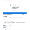 thumbnail image 2 of Auxiliary Cooler Inlet From Radiator Upper Auto Trans Oil Cooler Hose Assembly - Compatible with 2007 - 2013 Cadillac Escalade EXT 6.2L V8 2008 2009 2010 2011 2012, 2 of 2