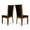 Black, variant on Furniture of America Waverly Faux Leather Side Chair in Brown Cherry (Set of 2)