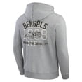thumbnail image 3 of Men's Darius Rucker Collection by Fanatics Heather Gray Cincinnati Bengals Vintage Stripe Full-Zip Hoodie, 3 of 3
