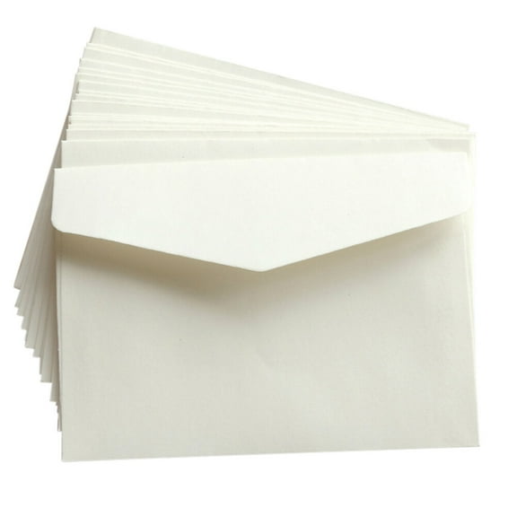 SEWOART Fine Workmanship White Blank Envelopes for Packing Use 100Pcs