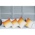 thumbnail image 2 of Ambesonne Modern Throw Pillow Cover 4 Pack, Digital Retro Triangle, 16", Orange Yellow Cream, 2 of 5
