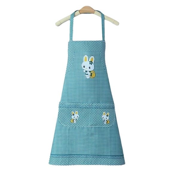 Oilproof Cartoon Aprons Women Kitchen Apron Cooking Baking BBQ With Pocket#