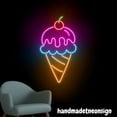 thumbnail image 4 of Handmadetneonsign Ice Cream Neon Sign, Ice Cream Cone Wall Art Light, Ice Cream Store Wall Decor 039199, 4 of 5