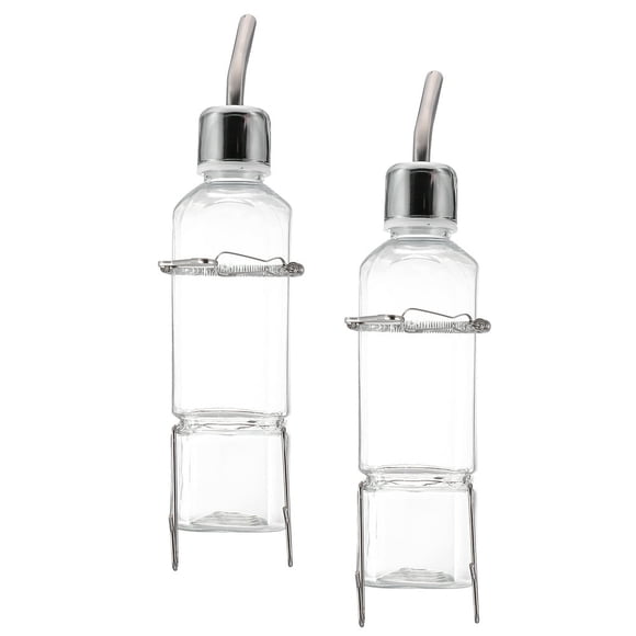 CHUANK 2 Pcs Drinker Hamster Pet Water Feeder Pet Supply Waterer Per Feeder Hanging Water Bottle